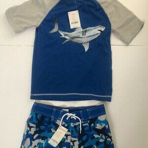 Gymboree Boys Swim Suit 2pc M(7-8) Trunks Shorts